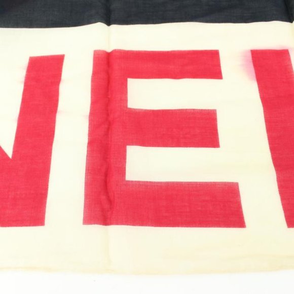 Chanel XL CC Logo Multicolor Shawl Scarf Stole 13c33 - Picture 11 of 12